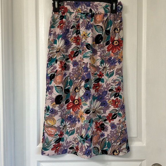 ON THE ROCKS CALIFORNIA FLORAL PENCIL SKIRT SZ 5/6 - Picture 2 of 6